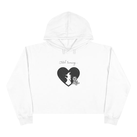 Stitch Incoming, Crop Hoodie
