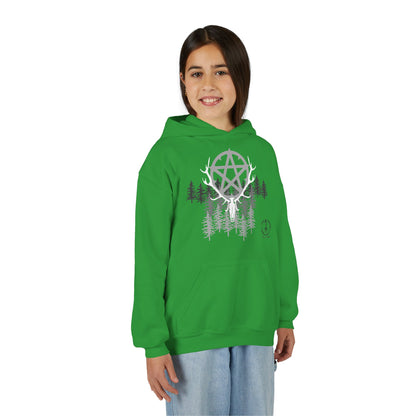 Woodland Pentagram, Kids Hoodie