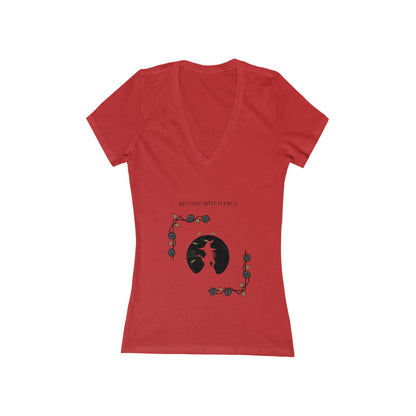 Resting Witch Face, V-Neck Jersey