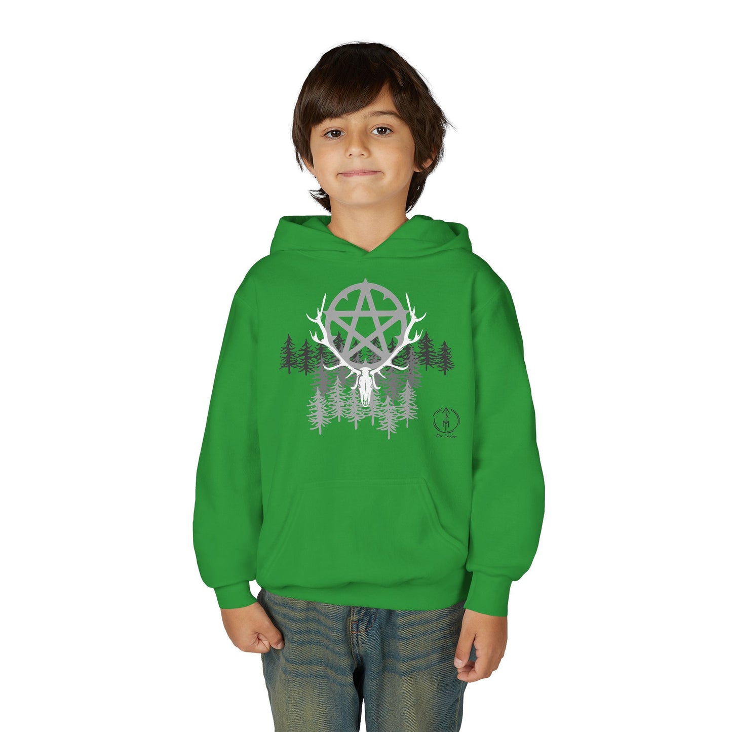 Woodland Pentagram, Kids Hoodie