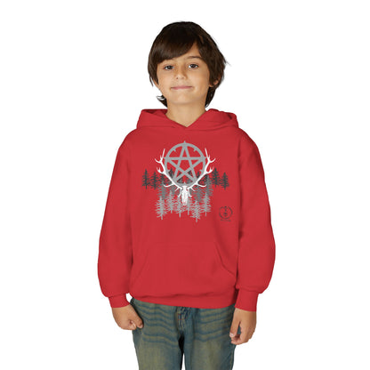 Woodland Pentagram, Kids Hoodie