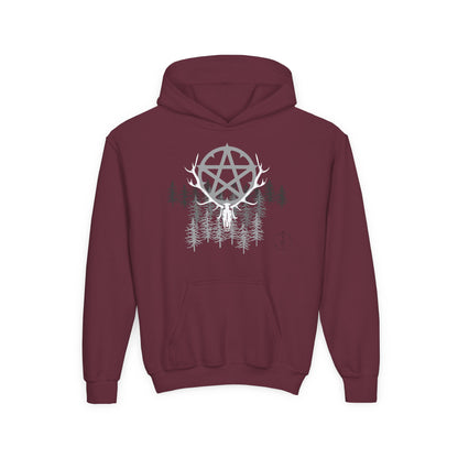 Woodland Pentagram, Kids Hoodie