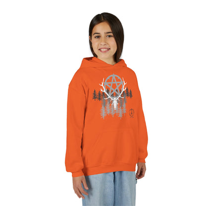Woodland Pentagram, Kids Hoodie