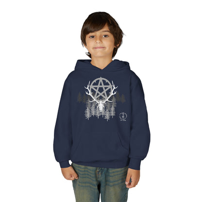 Woodland Pentagram, Kids Hoodie