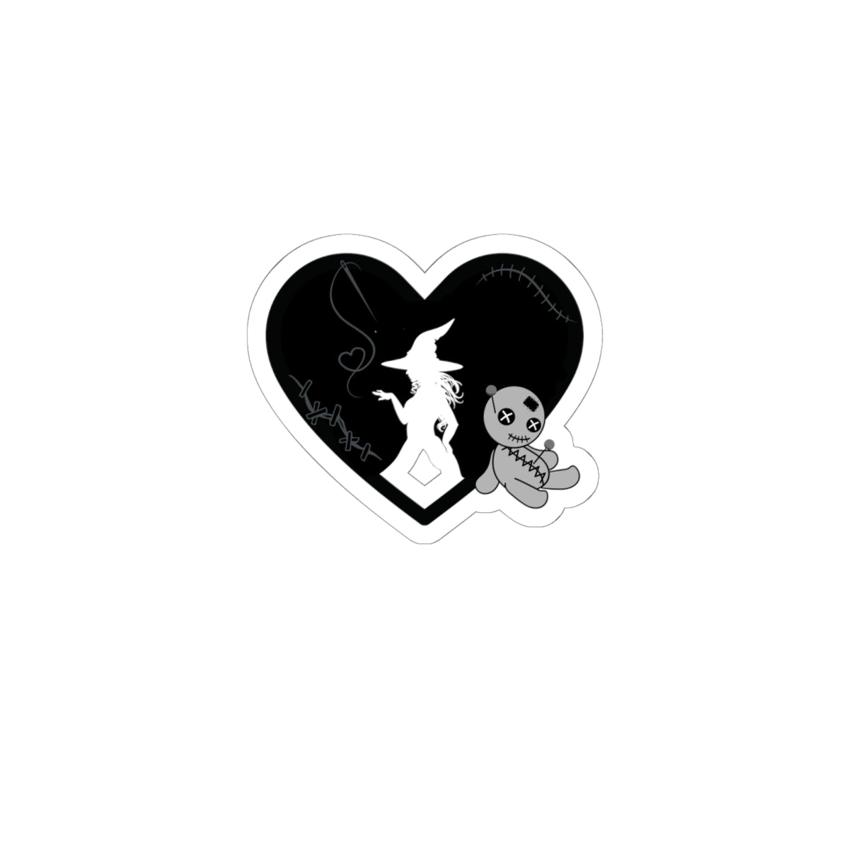 Stitched Heart Sticker