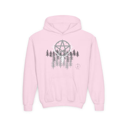 Woodland Pentagram, Kids Hoodie