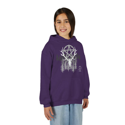 Woodland Pentagram, Kids Hoodie