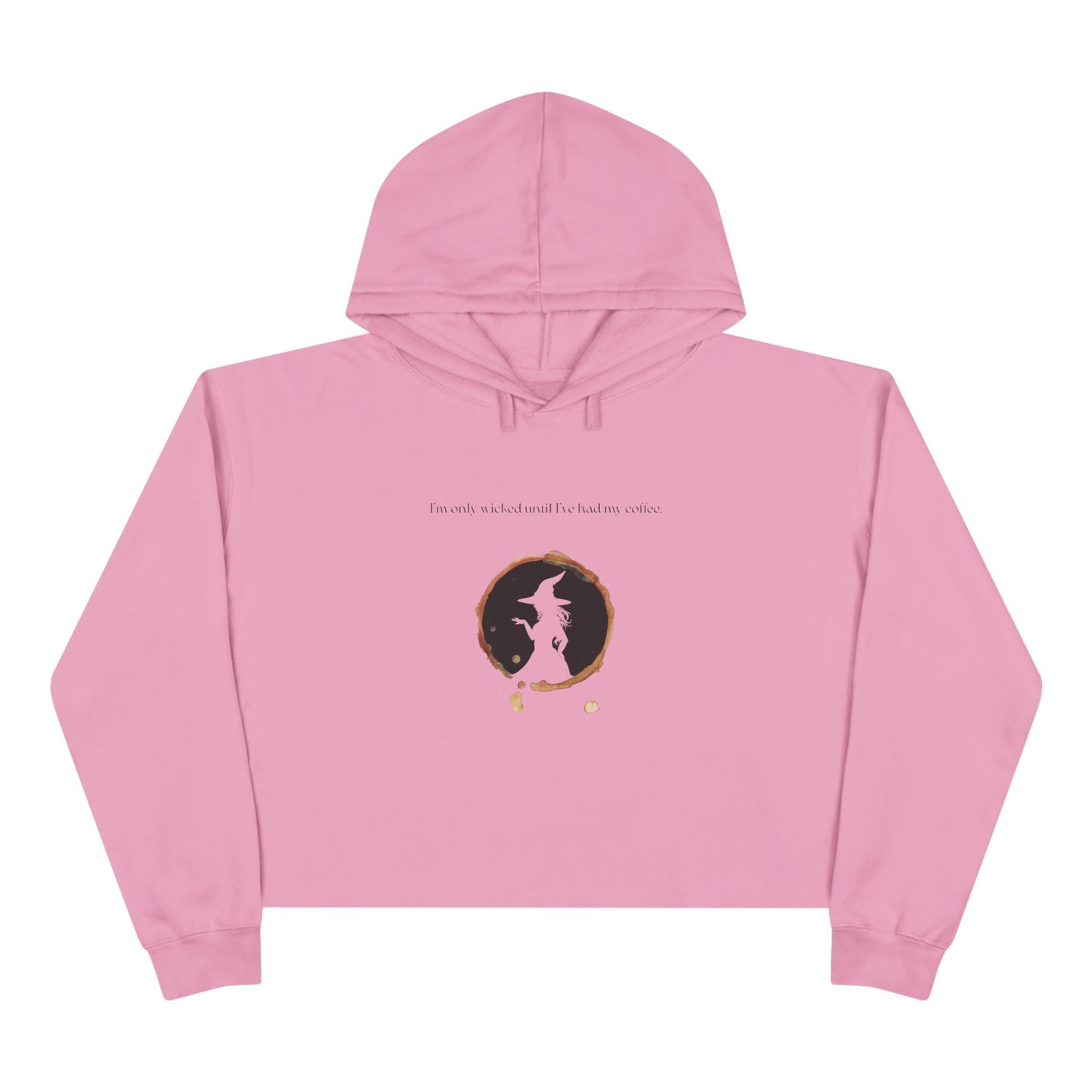 Wicked Coffee, Crop Hoodie