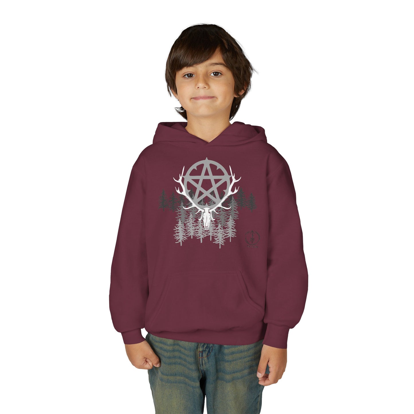Woodland Pentagram, Kids Hoodie