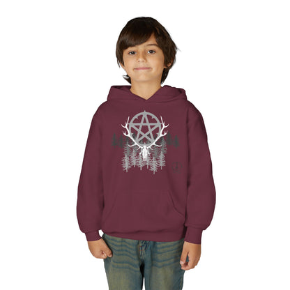 Woodland Pentagram, Kids Hoodie