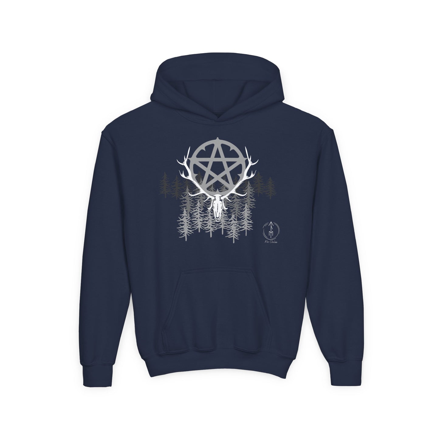Woodland Pentagram, Kids Hoodie