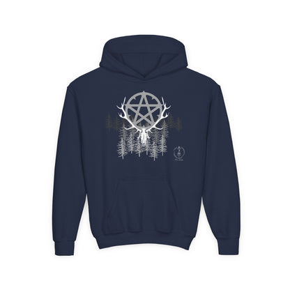 Woodland Pentagram, Kids Hoodie