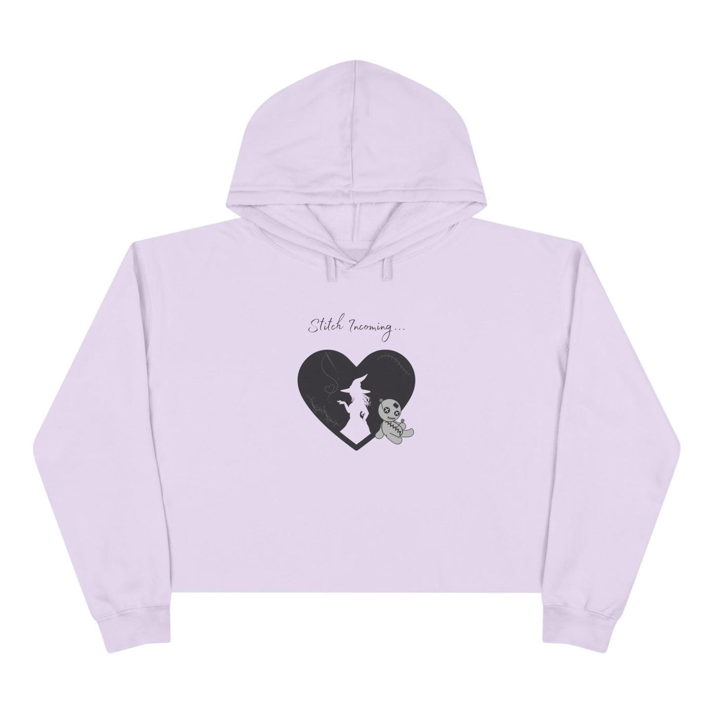 Stitch Incoming, Crop Hoodie