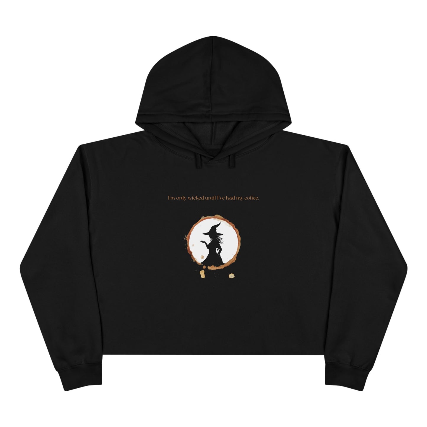 Wicked Coffee, Crop Hoodie