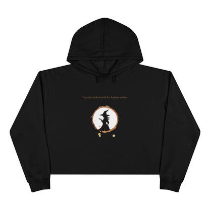 Wicked Coffee, Crop Hoodie