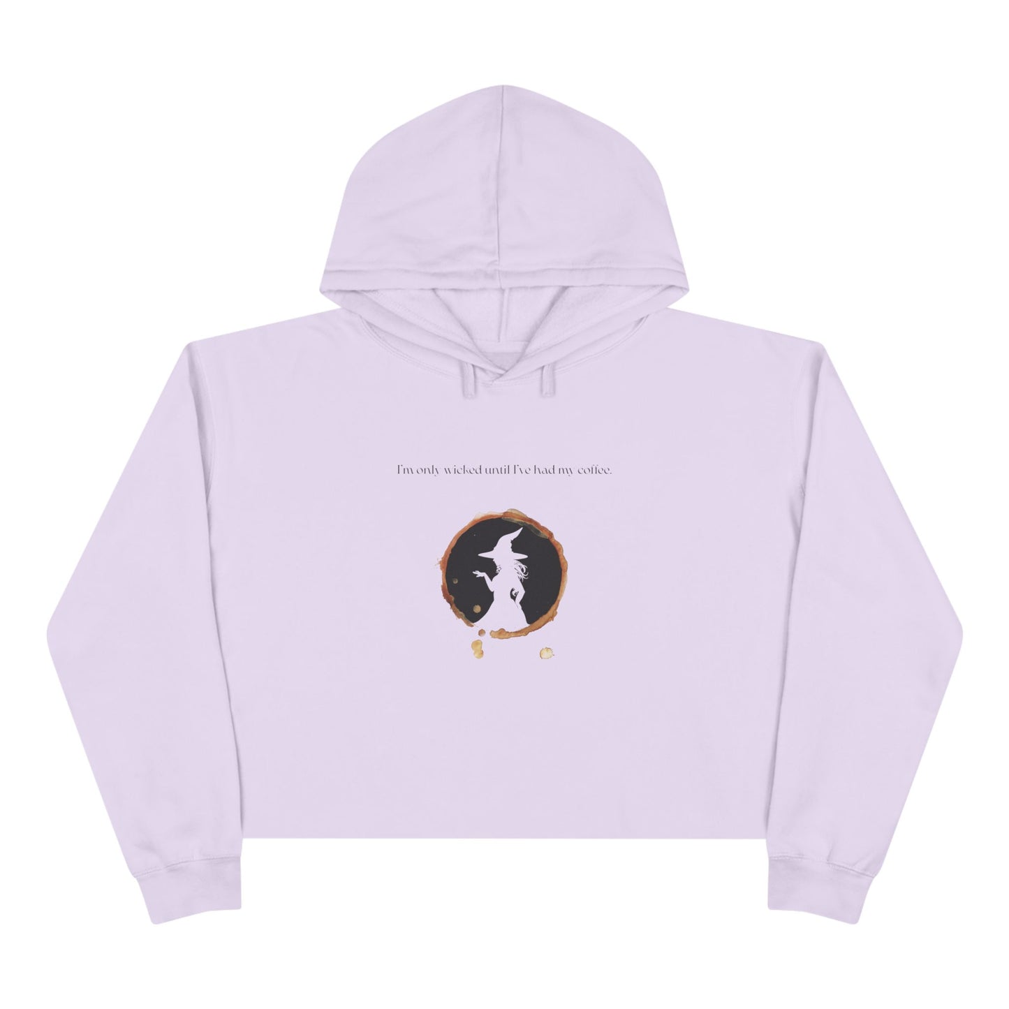 Wicked Coffee, Crop Hoodie