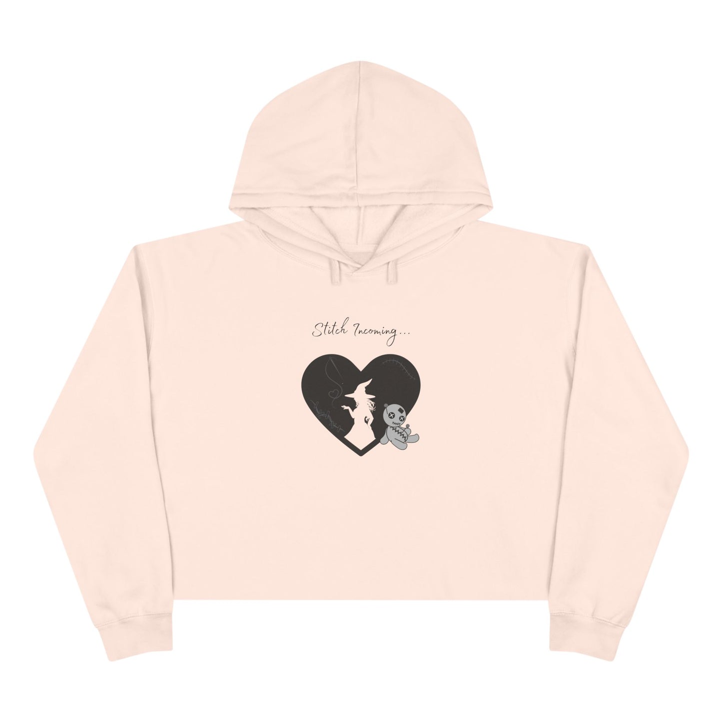 Stitch Incoming, Crop Hoodie