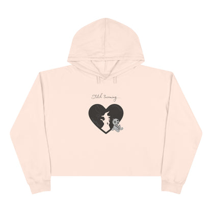 Stitch Incoming, Crop Hoodie