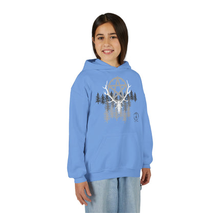 Woodland Pentagram, Kids Hoodie
