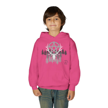 Woodland Pentagram, Kids Hoodie