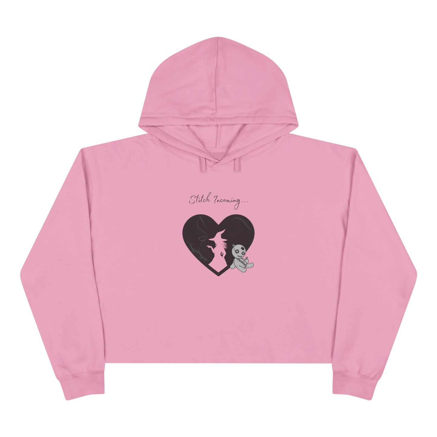 Stitch Incoming, Crop Hoodie