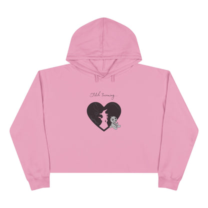 Stitch Incoming, Crop Hoodie