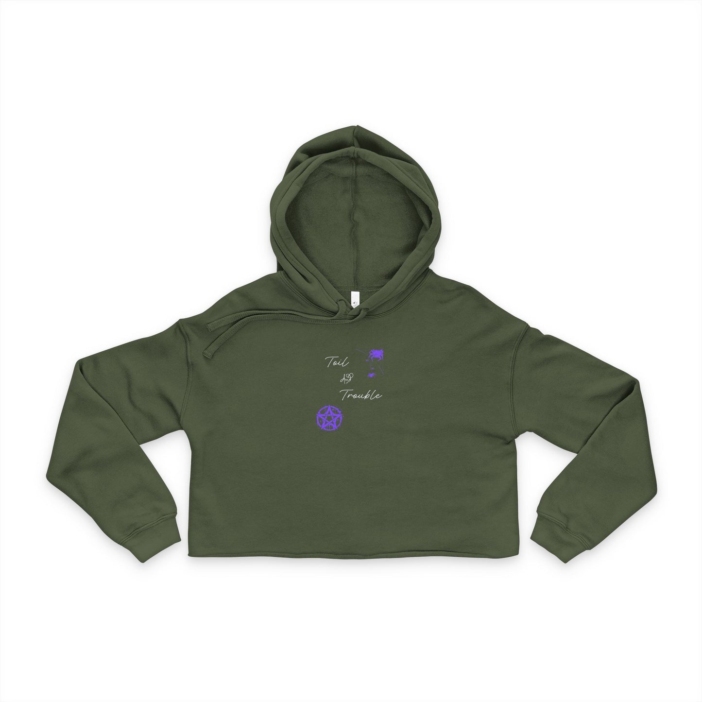 Toil and Trouble Women's Cropped Hoodie