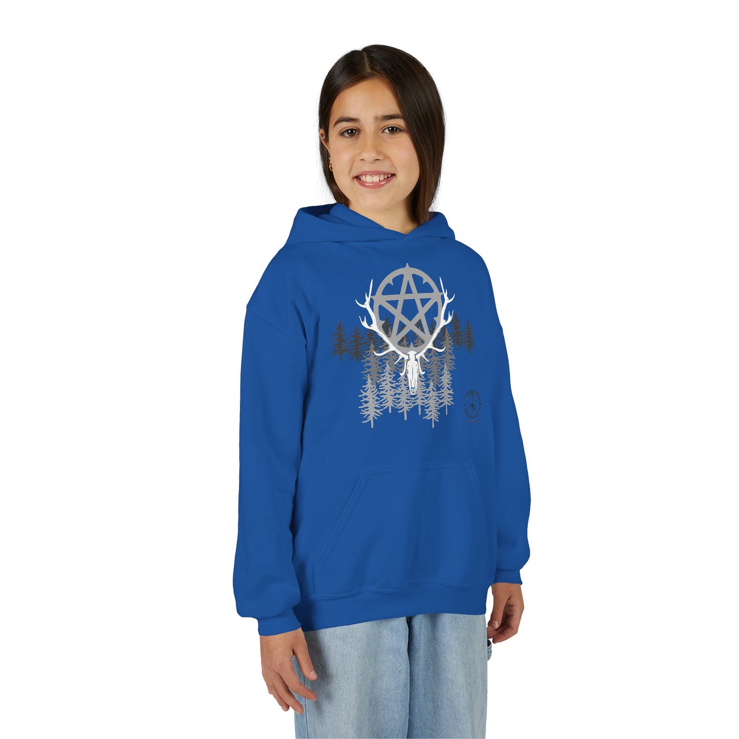 Woodland Pentagram, Kids Hoodie