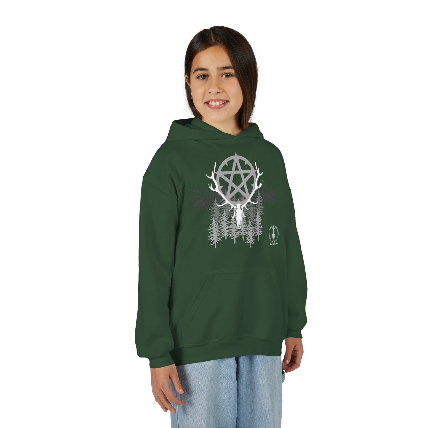 Woodland Pentagram, Kids Hoodie