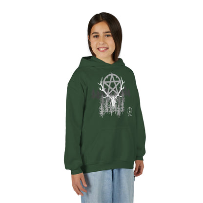 Woodland Pentagram, Kids Hoodie