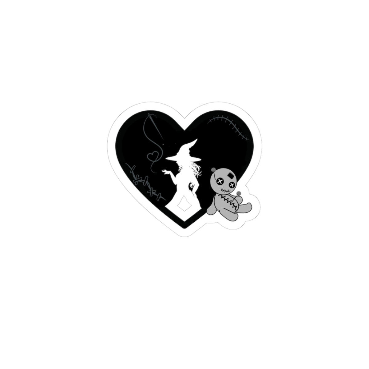 Stitched Heart Sticker
