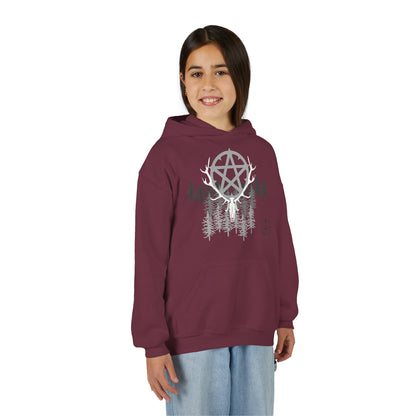 Woodland Pentagram, Kids Hoodie