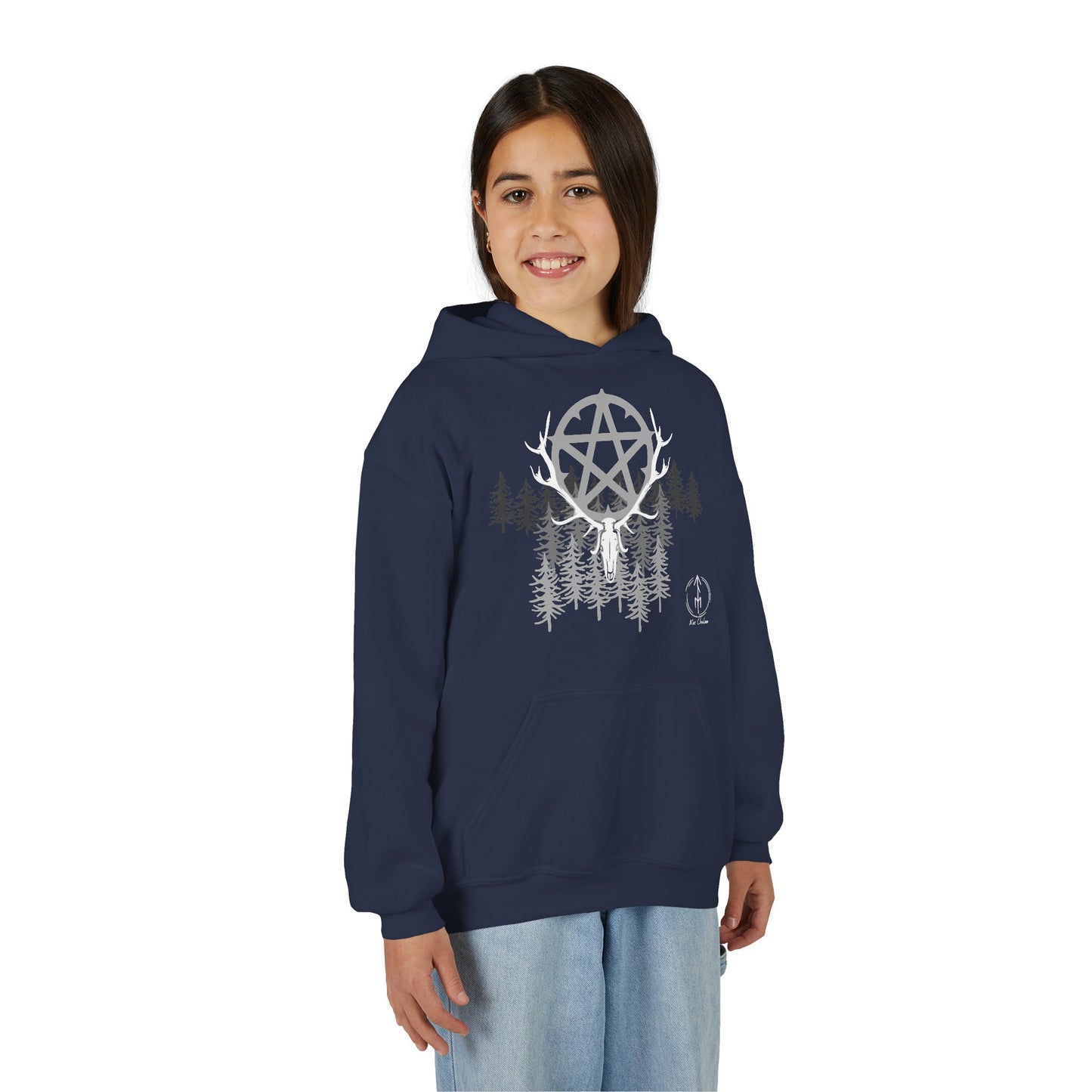 Woodland Pentagram, Kids Hoodie