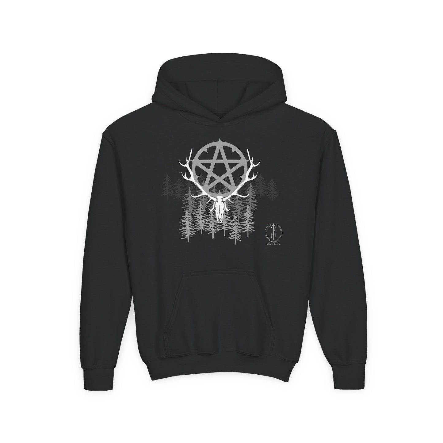 Woodland Pentagram, Kids Hoodie