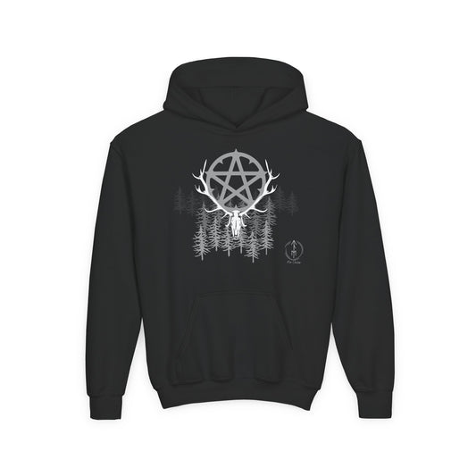 Woodland Pentagram, Kids Hoodie