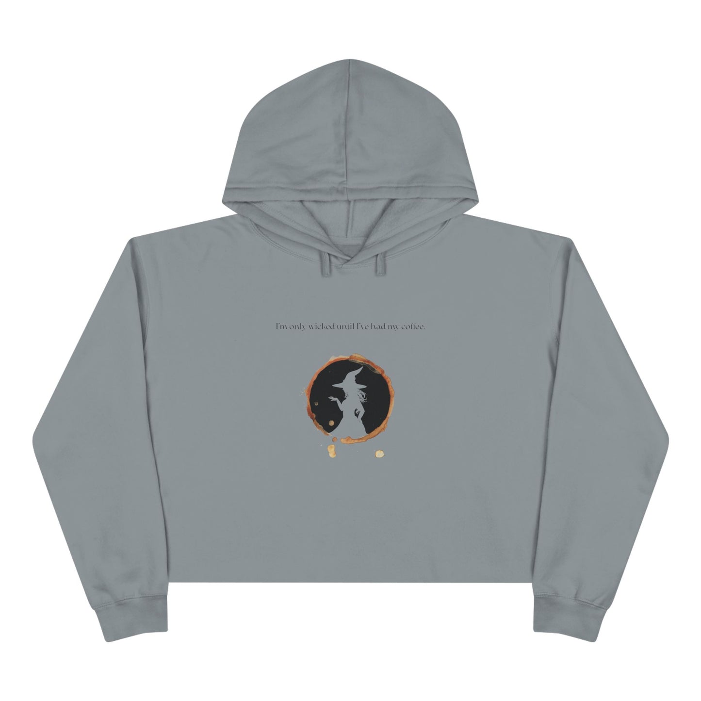 Wicked Coffee, Crop Hoodie