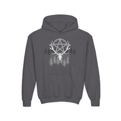 Woodland Pentagram, Kids Hoodie