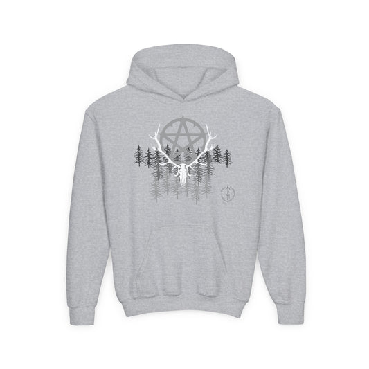 Woodland Pentagram, Kids Hoodie