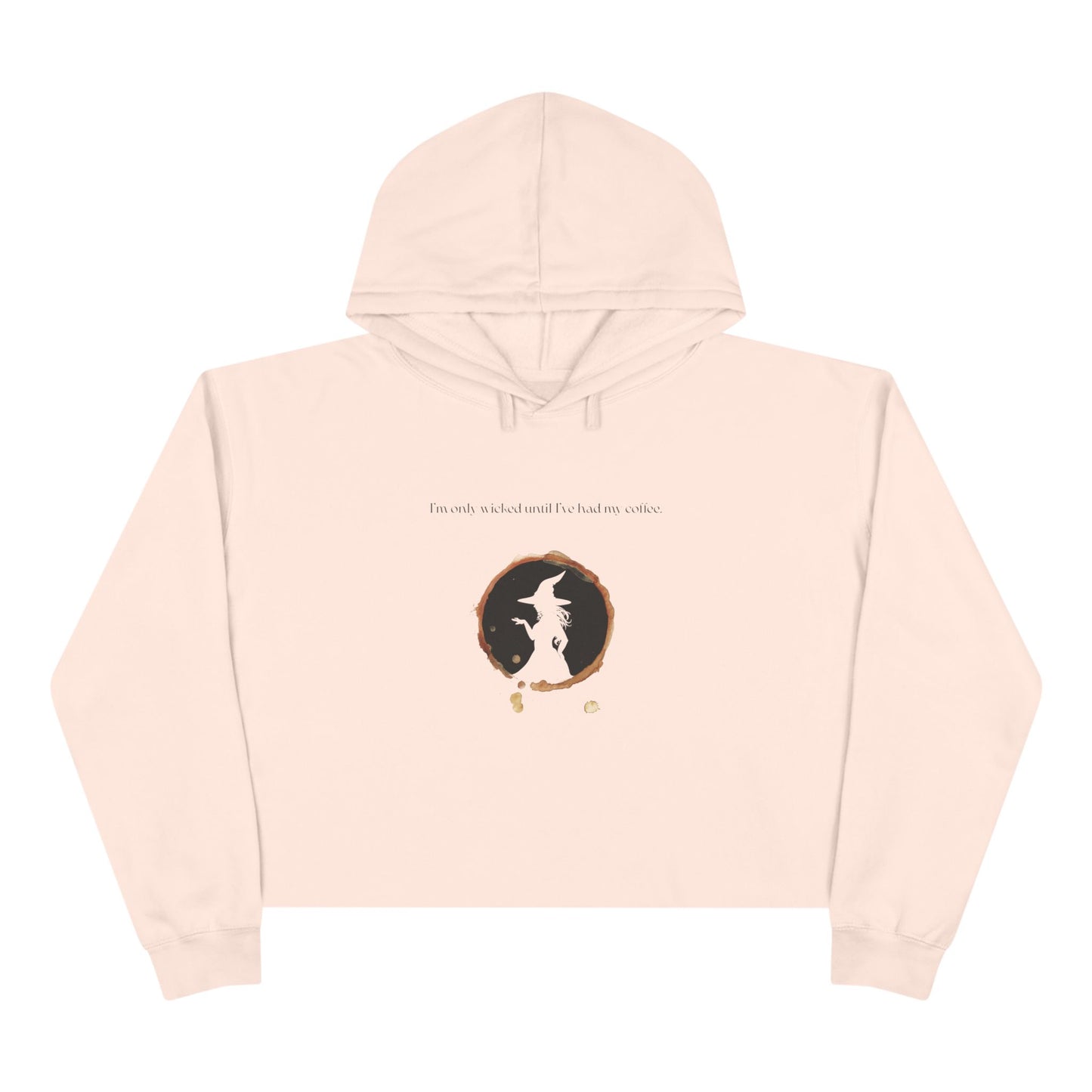 Wicked Coffee, Crop Hoodie