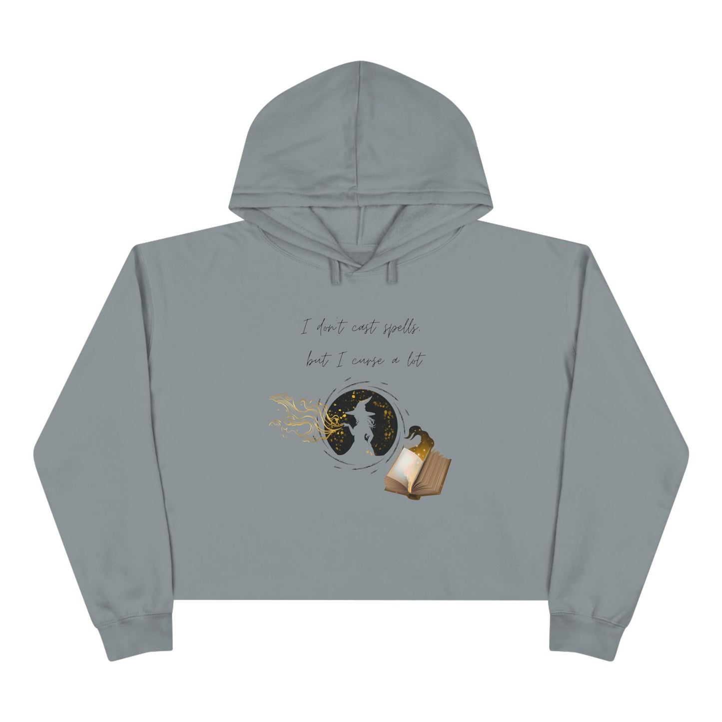 Spell Curse, Crop Hoodie