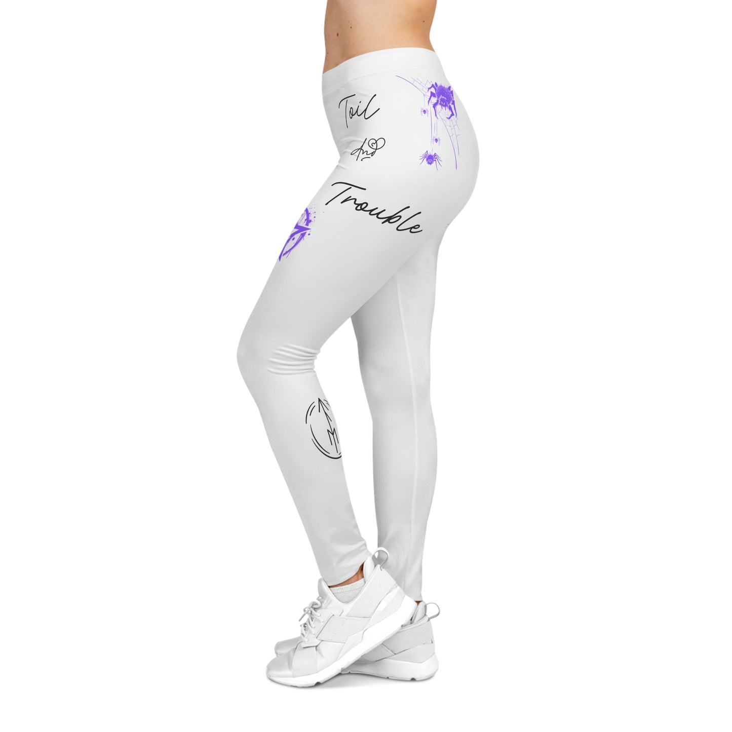 Toil and Trouble Leggings, White
