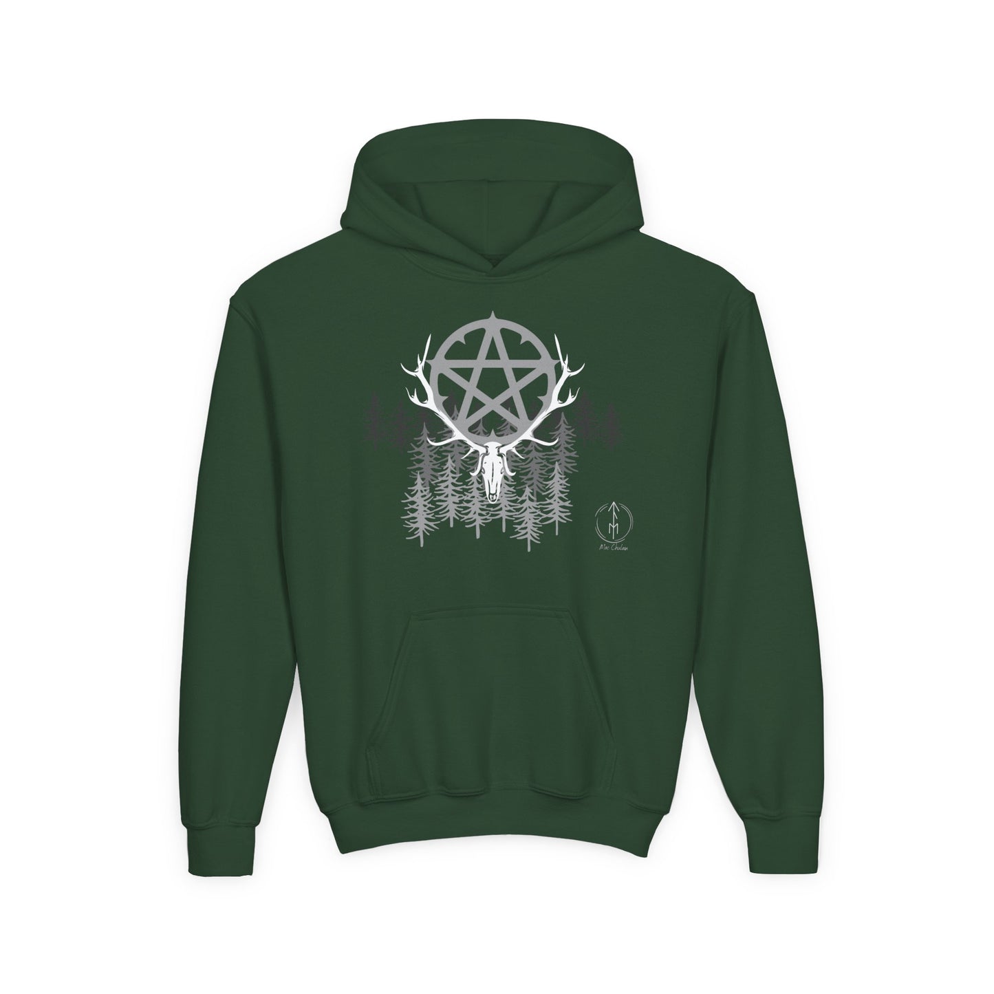 Woodland Pentagram, Kids Hoodie