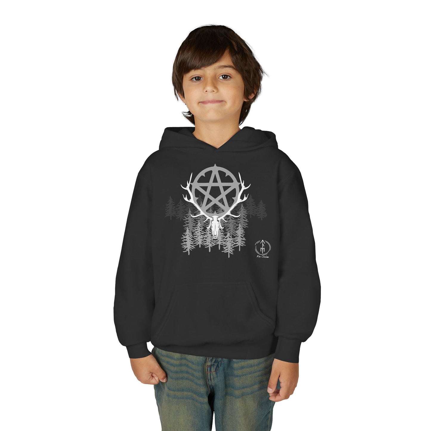 Woodland Pentagram, Kids Hoodie