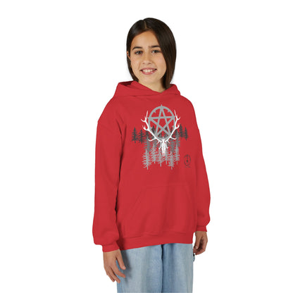 Woodland Pentagram, Kids Hoodie