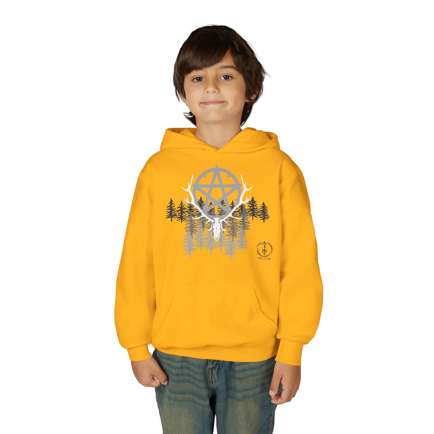 Woodland Pentagram, Kids Hoodie
