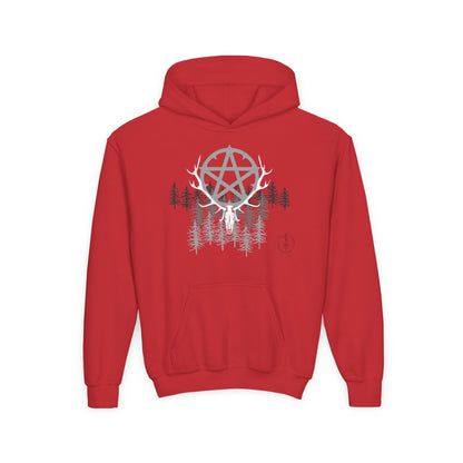 Woodland Pentagram, Kids Hoodie