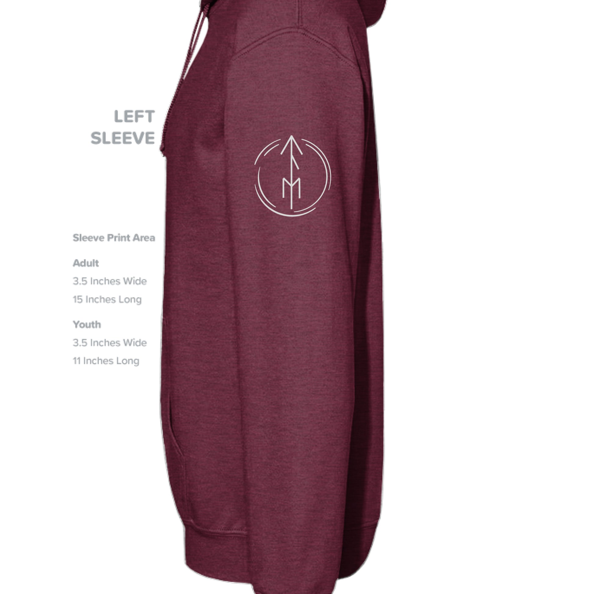 Heather Sport Dark Maroon - SLEEVE_LEFT