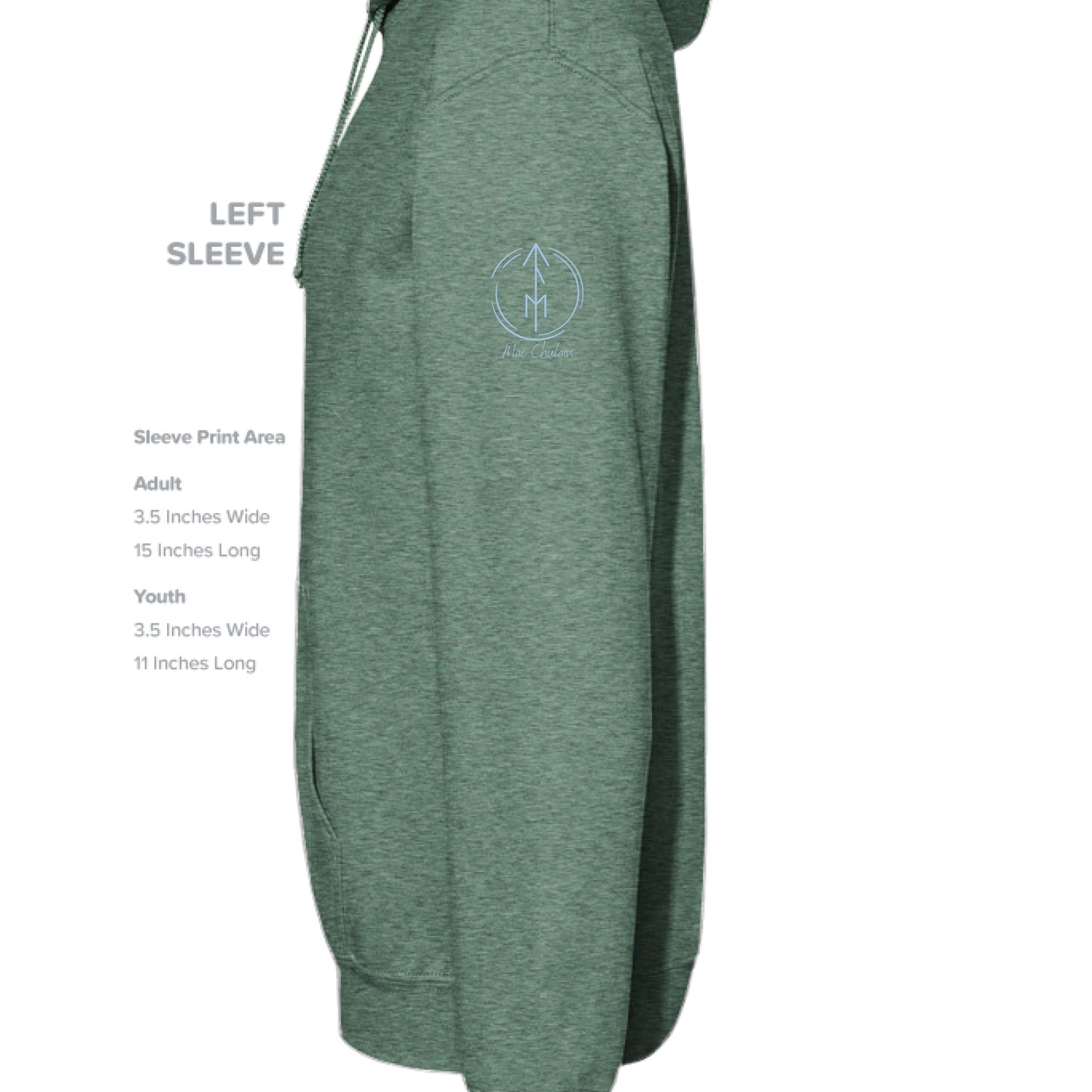 Heather Sport Dark Green - SLEEVE_LEFT