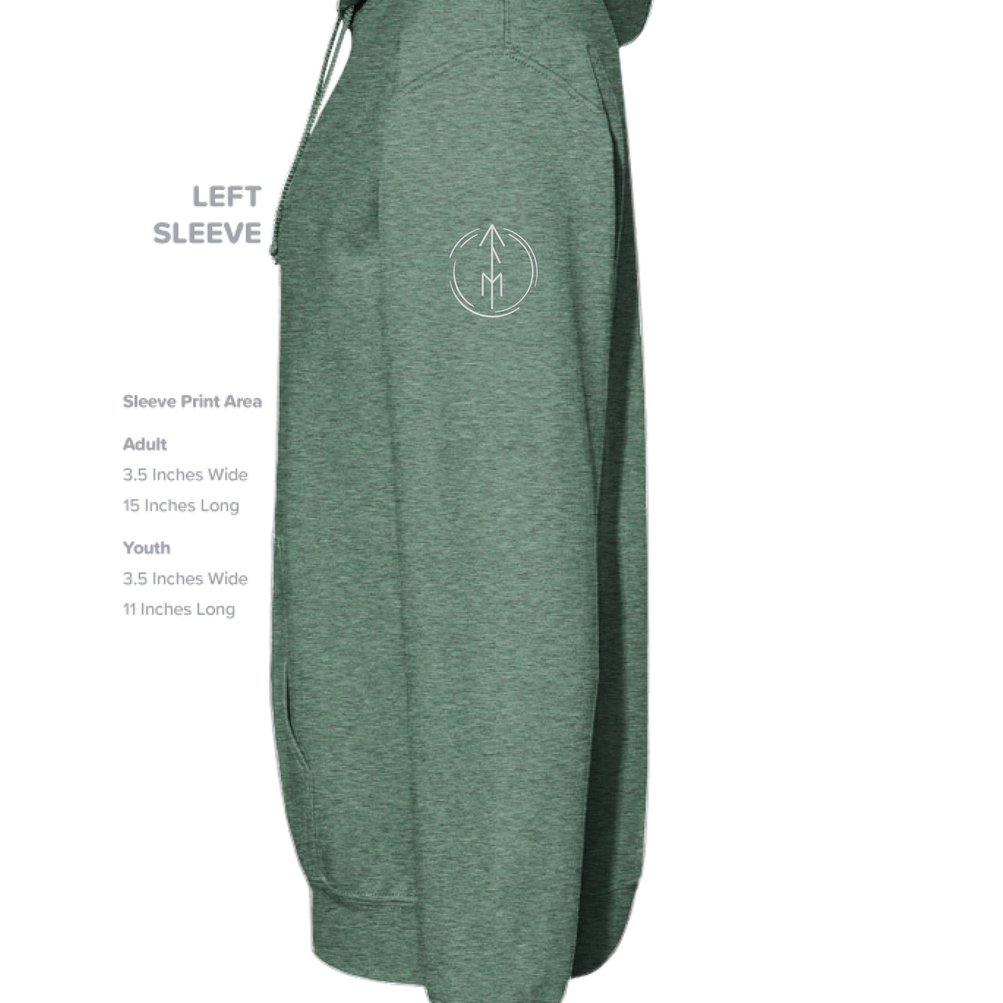 Heather Sport Dark Green - SLEEVE_LEFT