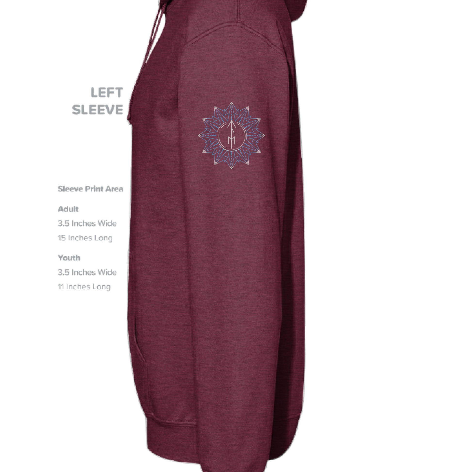 Heather Sport Dark Maroon - SLEEVE_LEFT